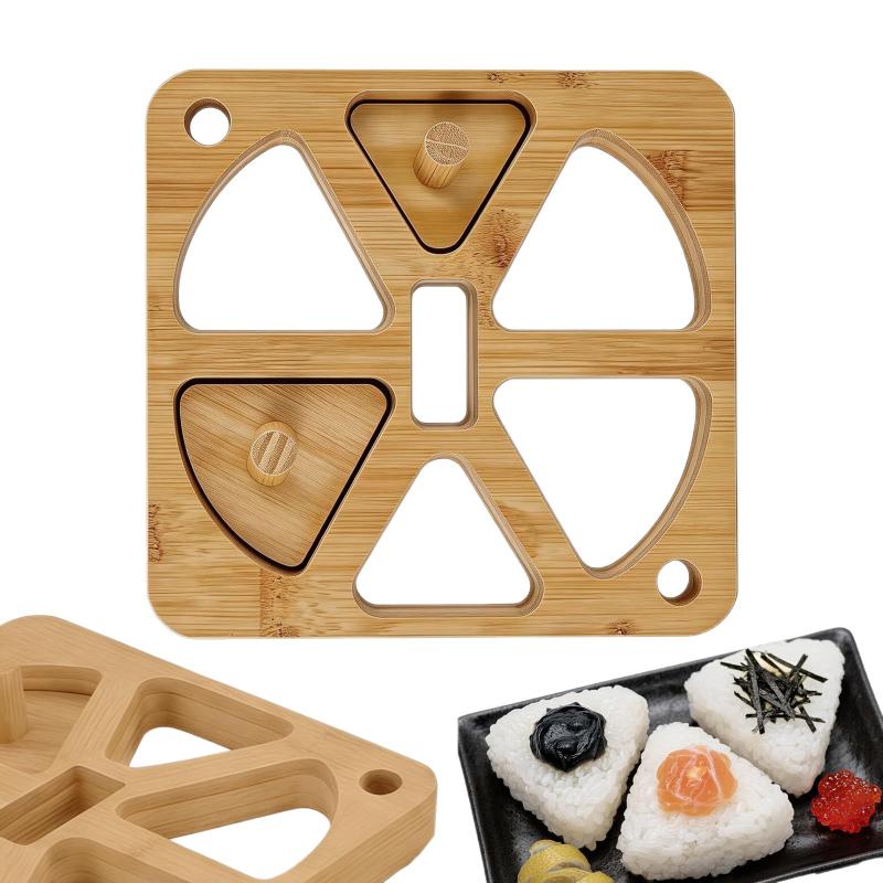 Meal Prep Japanese - Деревянная форма для онигири (рисовых шариков)
